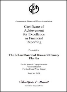 BCPS Receives National Recognition for Excellence in Financial Reporting
